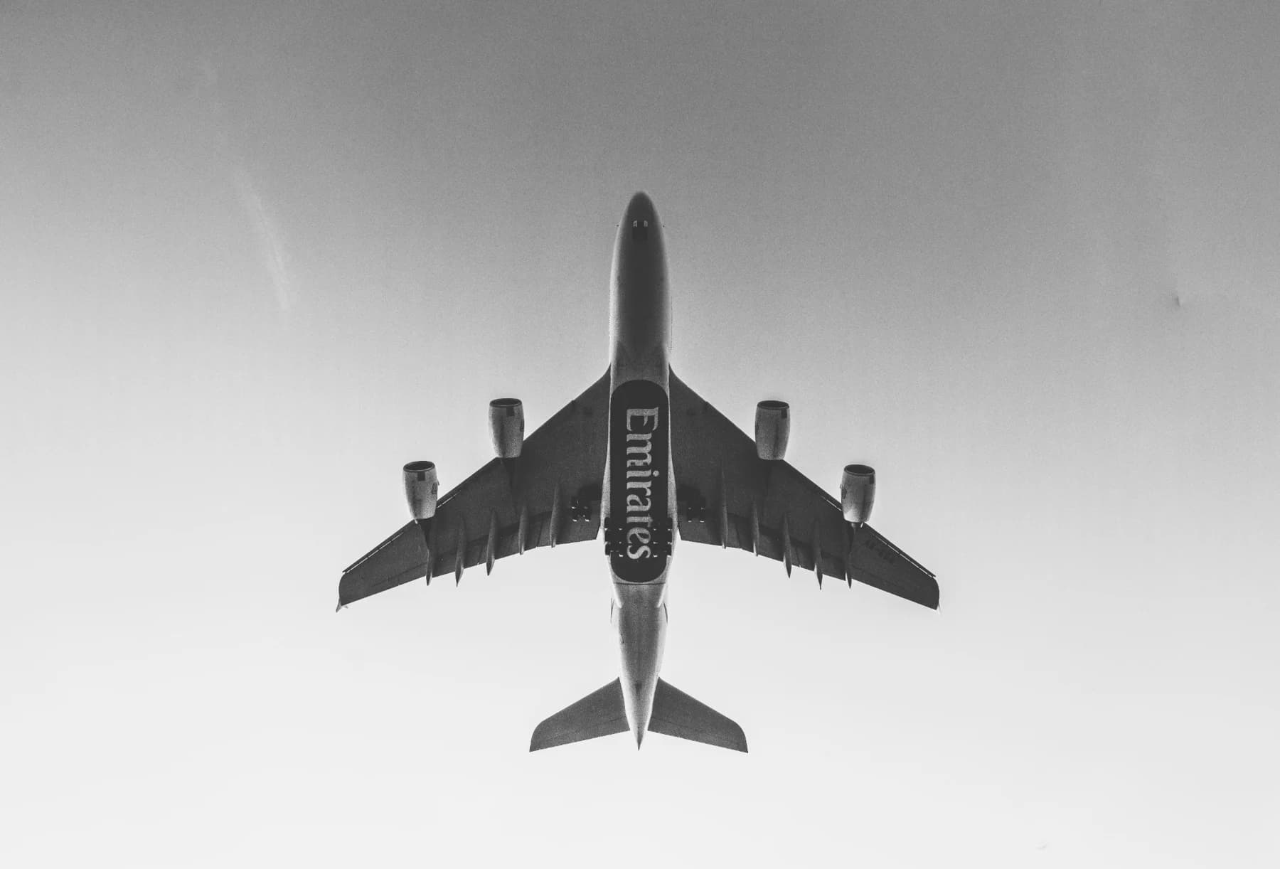 Passenger aircraft overhead